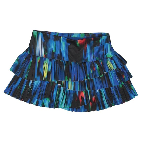 Sold  Lucky In Love Illusion Pleated Skirt blue  XS - Picture 2 of 3